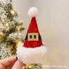 Grampo de cabelo de chifre de Natal tridimensional chapéu de Natal acessórios de cabelo feriado franja clipe bico de pato clipe superior decorações de grampo de cabelo