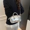 Moda 2025 Bolso Elegante de Hombro Cruzado para Mujer Nuevo Trendy Retro Bolso Bowling Estilo Occidental Lindo Bolso Cuadrado Pequeño