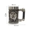 Suministro de Comercio Exterior Abastecimiento Transfronterizo Vikingo Creativo Oráculo Taza de Cerveza Taza Grande de Agua Taza de Acero Inoxidable
