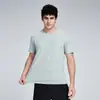 2026 Nova Camiseta Esportiva Perfurada Transfronteiriça para Uso Externo Alta Elasticidade Fitness Gola Redonda Top para Corrida Secagem Rápida Respirável Manga Curta