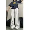 Pantalones Deportivos Gruesos Casuales de Otoño e Invierno para Hombres y Mujeres, Rectos Sueltos Versátiles Modernos 2025 Nuevos Populares de Tres Rayas Largos