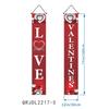 Bandera colgante para porche, decoración de fiesta de San Valentín transfronteriza, pancarta romántica para puerta, venta al por mayor