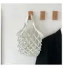Bolsa de Malla con Diseño Único, Casual y Única, Ligera, Bolso de Mano Femenino Sencillo y de Moda, Bolso de Mano Plegable de Cuero Vibrante