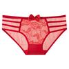 Ropa interior de verano ultrafina de encaje transparente sexy de cintura baja sin costuras de algodón entrepierna cómoda bragas color piel para mujer comercio exterior al por mayor