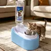 Bebedouro para Gatos com Sistema de Filtragem Circulante para Pets, Água Corrente para Gatos e Cachorros Beberem e Serem Alimentados
