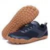 Nuevos zapatos deportivos de malla ligeros y transpirables con punta ancha para hombres y mujeres, zapatos casuales de moda para correr al aire libre