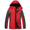 Jaqueta de Esqui Masculina de Inverno, Tamanho Grande, Corte Solto, Forrada com Fleece, Acolchoada, Com Capuz, Casaco de Algodão Quente para Homens