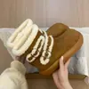 Botines de Invierno 2025 para Mujer, Botas de Nieve de Peluche Grandes, Estilo Birkenstock con Hebilla, Modelo Nuevo, Piel y Piel Integradas, Zapatos de Algodón Feos-Bonitos