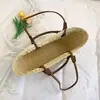 Bolso de Mano Tejido Grande de Estilo Francés Original, Bolso de Hombro para Vacaciones de Verano en la Playa, Bolso de Moda para Mujer Estilo Ins