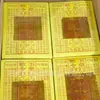 Papel de Montagem Amarelo Tradicional Transferência de Decretos Imperiais, Dinheiro Imperial e Moedas Imperiais, 100 Folhas Por Caderno