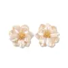 Brincos de Tarraxa Camélia Retro Franceses para Mulheres Luxo Leve Design de Nicho Temperamento Fashion de Alta Qualidade Brincos Frescos Ornamentos de Orelha