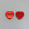 Botones de resina de alta gama con forma de corazón perlado, adecuados para camisas, cárdigans de manga corta y suéteres, botones coloridos de dos agujeros hechos a mano para manualidades