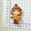 Tarjeta Grande Estilo Nuevo con Papas Fritas y Bebé Llorando Accesorios de Resina DIY Pasador Hecho a Mano Llavero Imán para Refrigerador Parche para Zapato de Madera