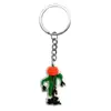 Serie de Halloween Más Vendida Transfronteriza Dibujo Animado Goma Suave de PVC Llavero de Metal Colgante para Bolso Accesorio Decorativo Pequeño DIY