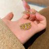 Anel de Diamante Retrô Francês Estilo Barné Italiano Trefilado Senso de Alta Qualidade Moda Galvanoplastia Ouro Real Anel de Alta Retenção de Cor