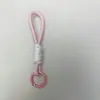 Cordão para Celular Pingente Artesanal DIY Fivela Anel Homens Mulheres Chaveiro Colorido Mosquetão Corda de Mão para Casal Cordão de Bolsa