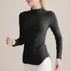 Roupas de Yoga para Mulheres Primavera e Verão Novo Slim Fit Emagrecedor Gola Redonda Esportivo Manga Longa Pilates Treinamento Fitness Top Camada de Base