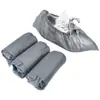 Cobre-sapatos Descartável para Uso Interno em Casa, Espessado, à Prova de Poeira, Antiderrapante, Adequado para Salas de Computador, Estudantes, Coberturas de Pé Cinzas para Adultos, Sapatos de Tecido Não Tecido