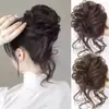 Venta Directa de Fábrica Peluca de Coleta Larga y Moño Pasador Anillo de Cabello Natural Esponjoso Herramienta para Recogidos de Novia