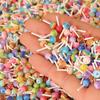 Juguete de Comida Miniatura Modelo de Paleta de Caramelo Colorido 3D Estéreo Decorativo Dulce Hecho a Mano DIY Accesorios para el Cabello