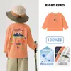 Camiseta de Manga Larga Rayada para Niños Camiseta Básica de Otoño Ropa Infantil Nuevas Camisetas de Otoño y Primavera
