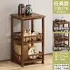 Armário de Chá, Mesa de Chá, Mesa Lateral de Sofá para Sala de Estar, Armário Lateral, Mesa de Chá Pequena, Mesa Pequena, Porta-Folhas de Chá, Armário de Armazenamento, Mesa de Canto, Estante de Armazenamento