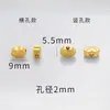 Accesorios de color dorado arena que conservan el color, accesorios para joyería DIY, cuentas espaciadoras Xiangyun, pulsera de oro antiguo, pulsera de cuentas, cuentas sueltas
