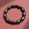 Pulsera Rosario de Cuentas de Sándalo Negro con Cuentas de Tambor de Nube Auspiciosa Talladas de Círculo Único para Hombre y Mujer Pulsera de Cuentas con Patrón Wenwan Pulsera de Cuentas de Buda