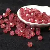 Cristal de Fresa Natural 5A Diamante Facetado Cuentas Sueltas DIY Joyería Hecha a Mano Pulsera Trenzada de Cristal Accesorios de Cuentas Sueltas