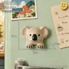 Ímã de geladeira de animal veado de desenho animado Decoração 3D para geladeira Novo modelo 2026 Quadro de avisos DIY Adesivo de mensagem