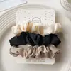 Goma para el pelo simple de satén estilo coreano para mujer, sujetador antideslizante para coleta alta, cuerda de pelo colorida, accesorio para el pelo elástico