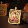 Montanha Wutai Cinco Deuses Thangka de Alta Qualidade Doze Signos do Zodíaco Protetores Thangka Tridimensional de Relevo Dupla Face Novo Pingente