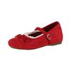 Zapatos de Salón con Tacón Oculto Estilo Francés para Mujer, Nuevo Modelo Primavera 2026, Combinan con Faldas, Zapatos Mary Jane con Correa de Lazo