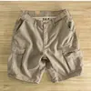 Shorts Casuais de Cintura Elástica de Verão 2022 Novo Verão Shorts Masculinos de Cor Sólida Estilo Coreano Tendência Shorts com Cadarço para Meninos