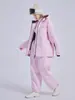 Ropa Nueva para Esquiar para Mujeres y Hombres, Impermeable y Cortavientos Profesional, Adecuada para Esquiar con Tabla Única y Doble, Cálida y Engrosada para Invierno, Conjunto de Equipo de Esquí para Parejas