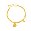 Pulseira Luxuosa e de Alto Padrão Banhada a Ouro com Escamas de Dragão em Ouro 24K e Design de Garra de Gato para Mulheres