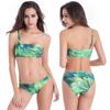 2025 Novo Maiô para Mulher Gorda Europeu e Americano Plus Size M-6XL Biquíni de Um Ombro Maiô Estampado Sexy Fábrica