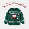 2026 Novo Suéter de Desenho Animado Papai Noel Europeu e Americano para Outono e Inverno, Roupa de Tricô Pulôver para Meninos e Meninas, Bebê