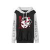 Marea transfronteriza de otoño e invierno de Europa y Estados Unidos, sudadera con capucha de colores combinados para hombre y mujer de ocio deportivo de dos dimensiones de alrededor de la hoja mata demonios