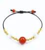 Estilo de celebridad en línea collar de ágata roja natural frijol enamorado pulsera de pareja modelos populares de TikTok soporta entrega de una pieza venta al por mayor