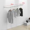 Estante de Exhibición para Tienda de Ropa Foshan para Ropa de Hombre y Mujer, Barra y Estante para Ropa de Acero Inoxidable Engrosado Montado en la Pared