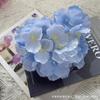 Cabeza de hortensia artificial con 27 flores, decoración de pared para bodas, accesorios de fotografía, corona al por mayor