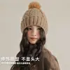 Gorro de Lana Tejido de Invierno, Cálido y Versátil, Gorro Tejido en Espiral a Prueba de Viento, Gorro de Punto para Estudiantes que Protege los Oídos, Gorro de Moda Transfronterizo