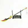 Juego Arma de Metal 22cm Esquina Roja Mortero de Piedra Modelo de Aleación Juguete Adorno