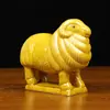 Estatueta de Ovelha em Cerâmica Tang Sancai, Ovelha da Fortuna Atraindo Dinheiro, Decoração de Sala de Estar em Casa, Decoração do Canto Sudoeste