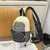 Mochila Cruzada Multiusos para Niños al Aire Libre Estilo Coreano Combinación de Colores Personalizada Ultraligera Secado Rápido Mochila de Viaje para Parejas Niños
