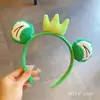 Faixa de Cabeça de Pelúcia Tridimensional de Desenho Animado de Alta Qualidade, Adorno de Cabeça, Faixa de Cabeça Engraçada e Fofa com Rosto de Princesa, Grampo de Cabelo, Acessórios de Cabelo