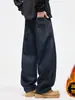 Chegada Nova Primavera 2026 Cor Original Lâmina Curva Jeans Masculino Marca Americana de Alta Qualidade Tendência Loose Reto Casual Calças Longas
