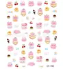 Pegatinas Calcomanías para Uñas Portátiles Panda Mariquita de Siete Estrellas Tortuguita Colección Linda Cuadrícula Completa Linda Pegatinas para Uñas DIY