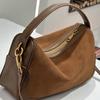 Bolso de mano de cuero esmerilado para mujer, bolso cruzado de alta gama para mujer, nuevo bolso cruzado retro europeo y americano Otoño e Invierno 2024, venta al por mayor